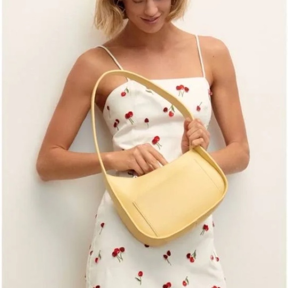 Maeve Anthropologie White Brynne 3D Cherry Dress NWT